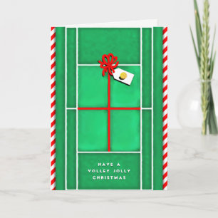 Tennis Holiday Greeting Cards