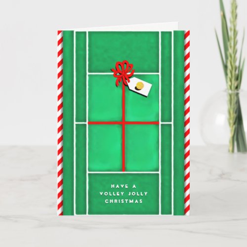 Tennis Holiday Greeting Cards