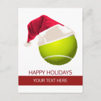tennis Holiday Greeting Cards postCards