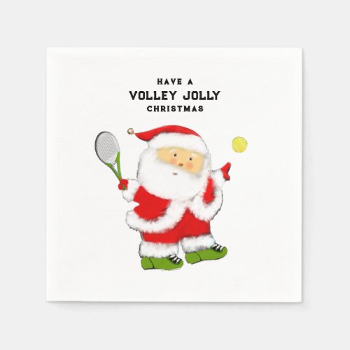 Tennis Holiday Party Napkins