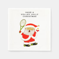 tennis holiday party napkins