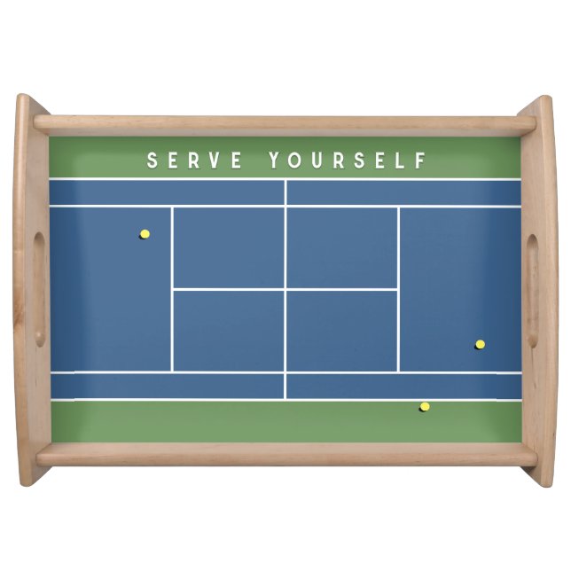 Tennis Hostess Gift Serving Tray (Front)