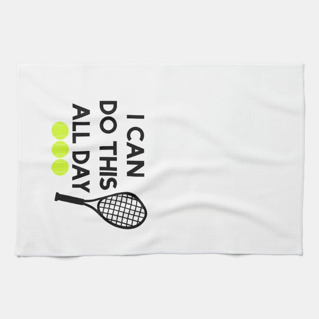 Tennis "I Can Do This All Day" Towel (Horizontal)