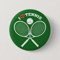 Tennis, I Love Tennis Button