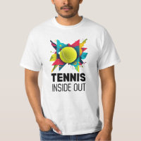 Tennis Inside Out Abstract T-Shirt