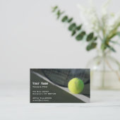 Tennis Instruction Business Card (Standing Front)