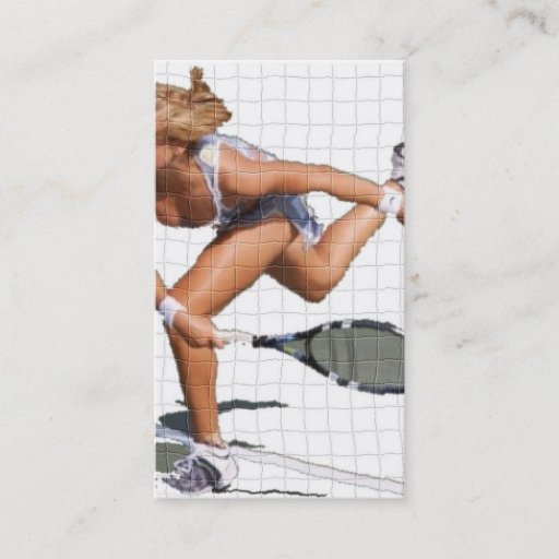 Customizable Tennis Instruction Business Card Templates