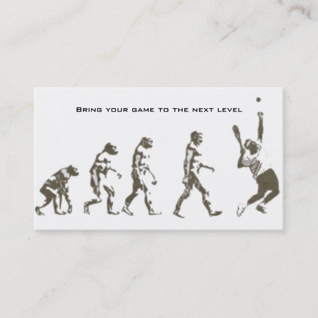 Tennis Instruction Business Card (Front)