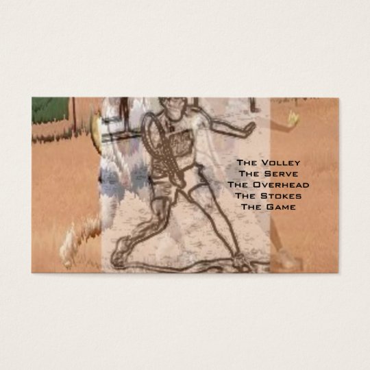 Tennis Instruction Business Card