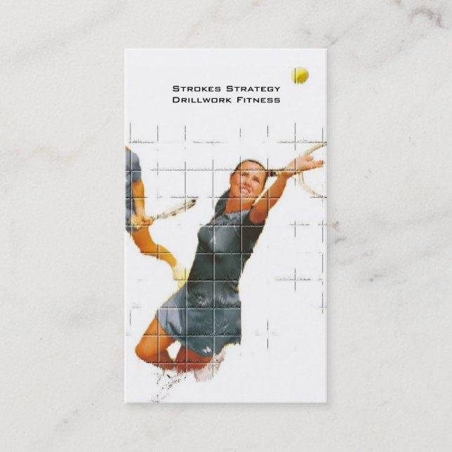 Tennis Instruction Business Card (Front)