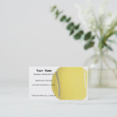 Tennis Instructor Business Card (Standing Front)