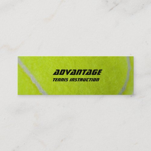 Tennis Instructor_yellow fuzz Business Card Template