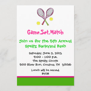Tennis Invitations