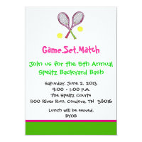 Tennis Invitations