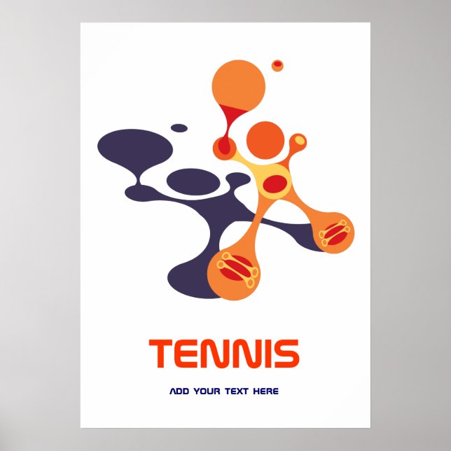 tennis is a cool game poster (Front)