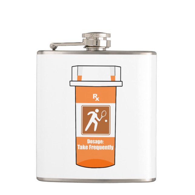 Tennis Is My Drug Flask (Front)