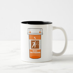 Tennis Is My Drug Two-Tone Coffee Mug