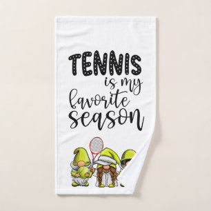 Tennis is my favorite season  hand towel