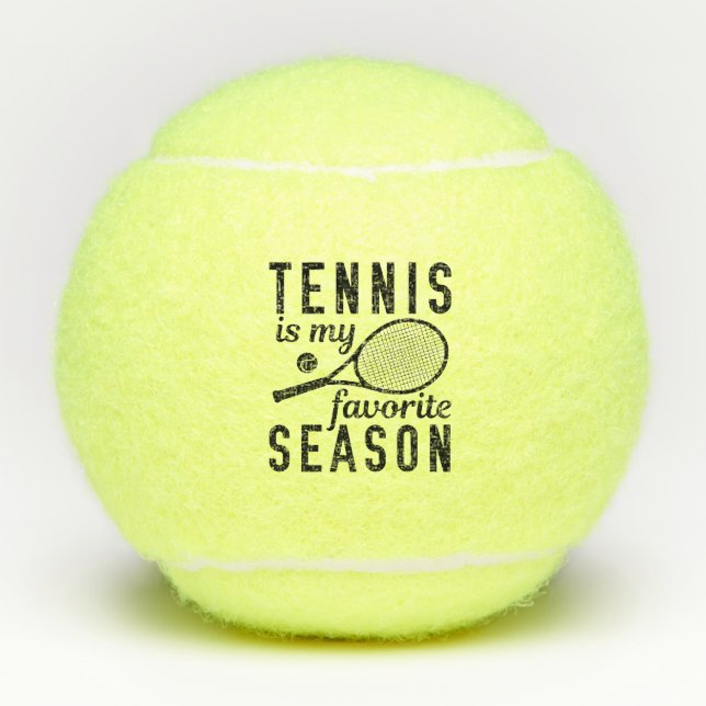Tennis Is My Favorite Season Tennis Balls (Front)