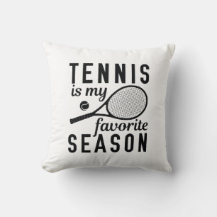 Tennis Is My Favorite Season Throw Pillow