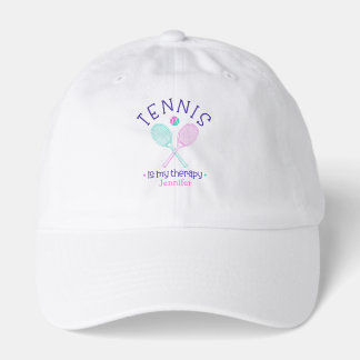 Tennis Is My Therapy Custom Sport Hat Cap Gift