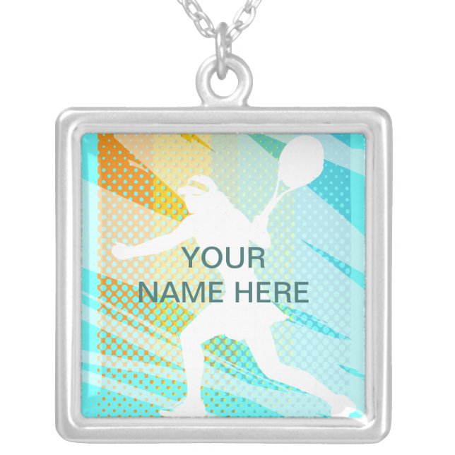 Tennis Jewelry - Personalized necklace - add name (Front)