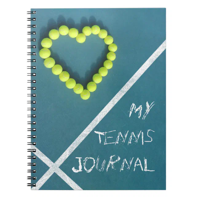 Tennis Journal personalized Zazzle