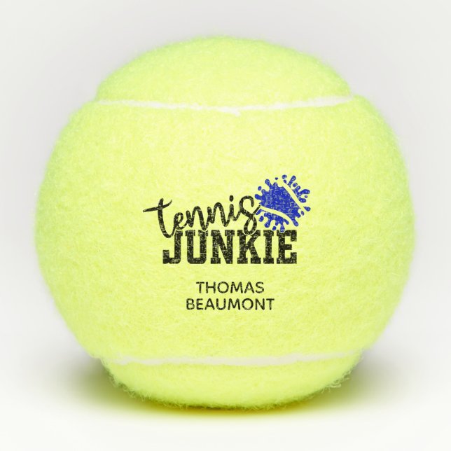 Tennis Junkie Funny Balls (Front)