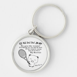 Tennis Keychain