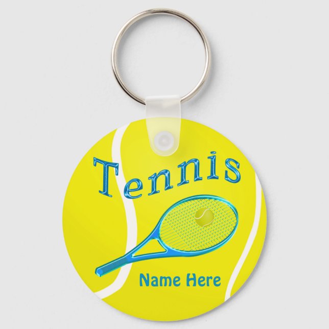 TENNIS KEYCHAINS Personalized  Tennis Team Gifts (Front)
