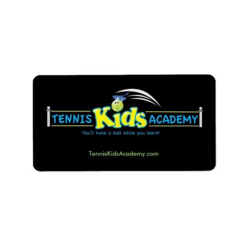 Tennis Kids Academy straight across logo w tag