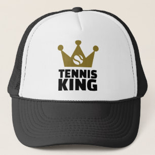 Tennis king crown trucker hat