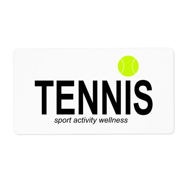 Tennis Label (Front)