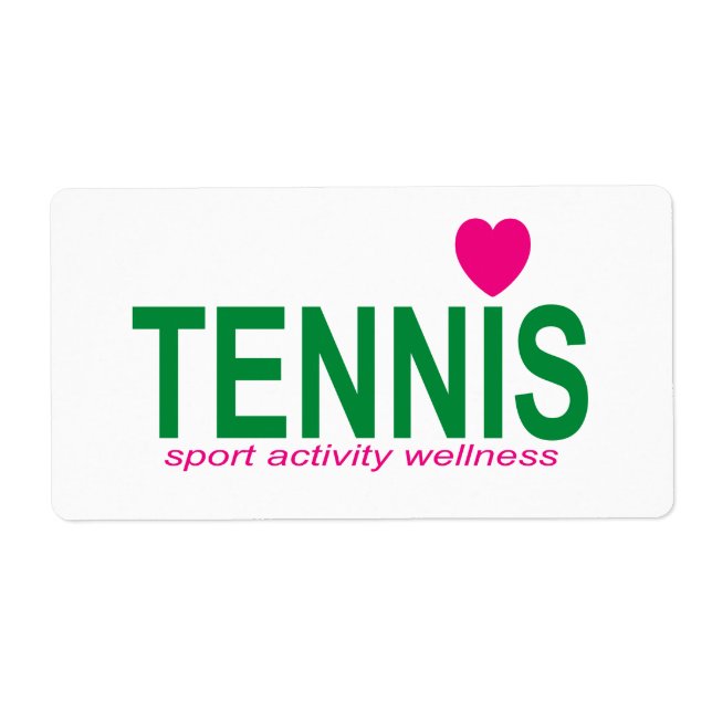 Tennis Label (Front)