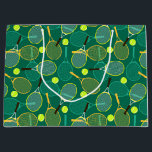 Tennis Large Gift Bag<br><div class="desc">A Tennis Theme Large Gift Bag In Green For Birthdays</div>