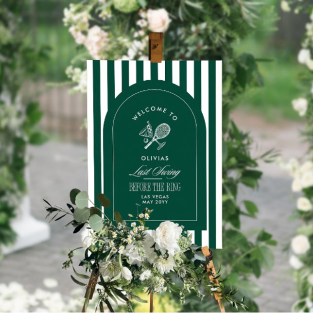 Tennis Last Swing Before The Ring Bachelorette Foam Board (Creator Uploaded)