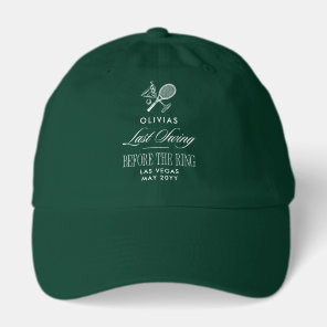 Tennis Last Swing Before The Ring Bachelorette Hat
