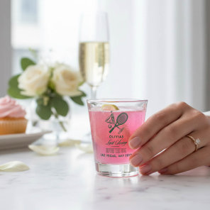 Tennis Last Swing Before The Ring Bachelorette Shot Glass