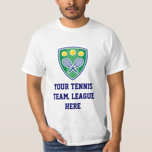 Tennis League T Shirts and Sweaters Customizable