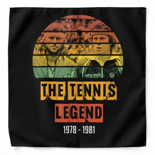 Tennis Legend Mcenroe Bjorn Old Fire Ice Bandana