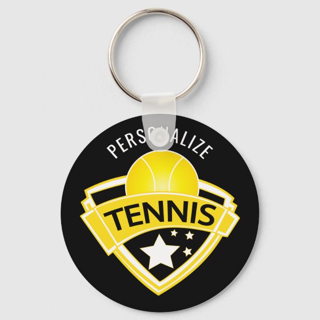 Tennis Logo Design Keychain (Front)