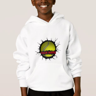 Tennis Logo, Tennis Custom Name, Tennis Gift Hoodie