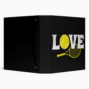Tennis Love 3 Ring Binder