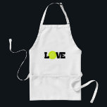 Tennis Love Adult Apron<br><div class="desc">Tennis Love t-shirts and gifts</div>