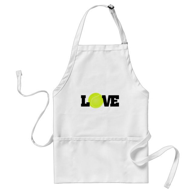 Tennis Love Adult Apron (Front)