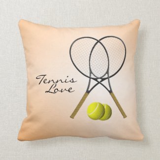Tennis Love American Mojo Throw Pillow