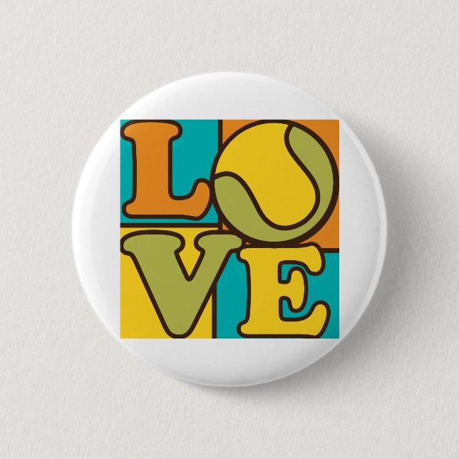 Tennis Love Button (Front)