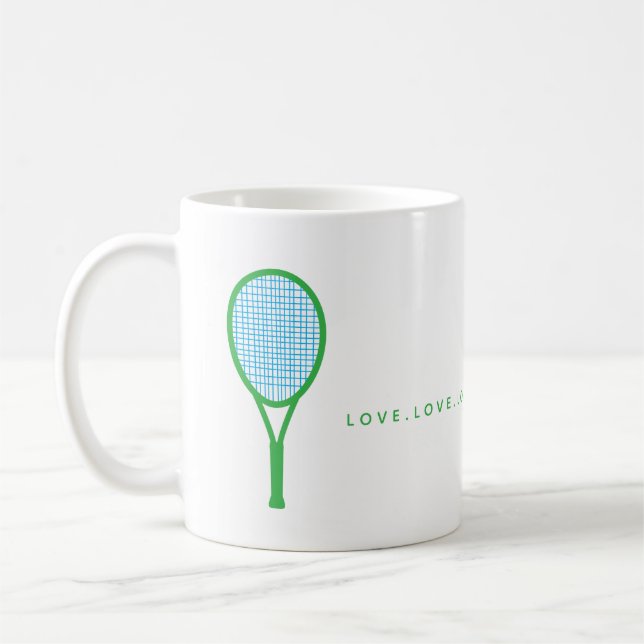 Tennis Love Coffee Mug (Left)