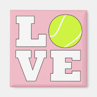 Tennis Love Custom Color Magnet for Tennis Players