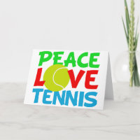 Tennis Love Holiday Card